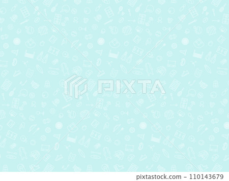 Sports equipment wallpaper illustration 110143679
