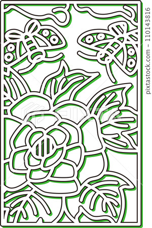 彩影簡約花紮水無月牡丹蝴蝶六月牡丹與蝴蝶 110143816