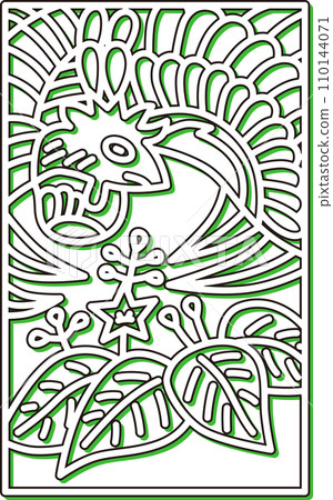 彩色陰影簡單花信十二月泡桐鳳凰十二月泡桐和鳳凰 110144071