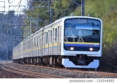 總武本線 四海道物井 JR東日本 209系 3100系 C407編組（幕張） 110144892