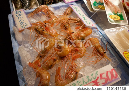 Delicious white botan shrimp Delicious white botan shrimp 110145386