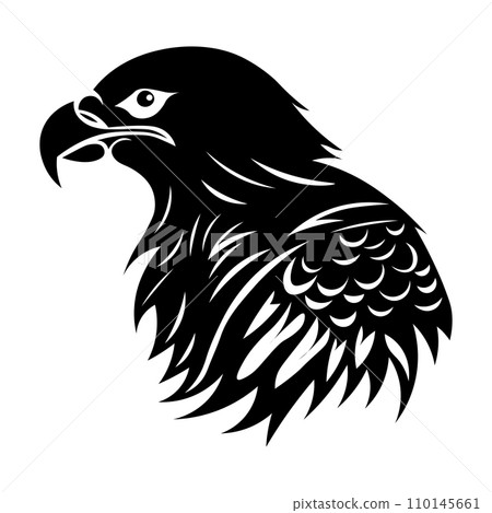 Eagle black vector icon on white background Eagle black vector icon on white background 110145661