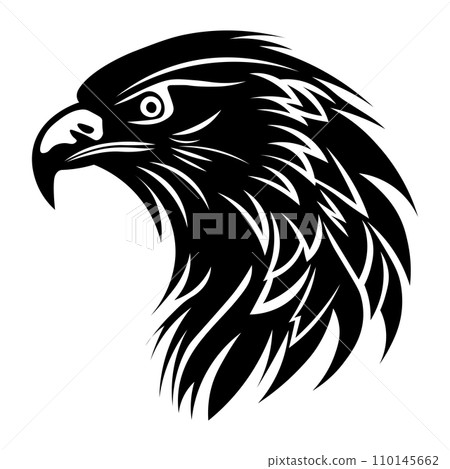 Eagle black vector icon on white background Eagle black vector icon on white background 110145662