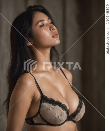 beautiful asian woman in lingerie beautiful asian woman in lingerie 110146369