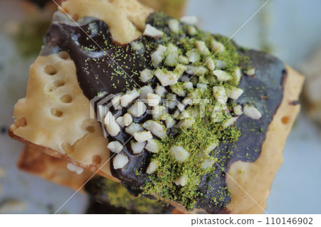 handmade turkish dessert baklava on table handmade turkish dessert baklava on table 110146902
