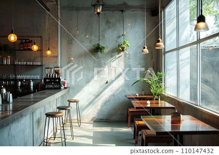 Cafe/Interior/Window Seat "AI Generated Image" 110147432