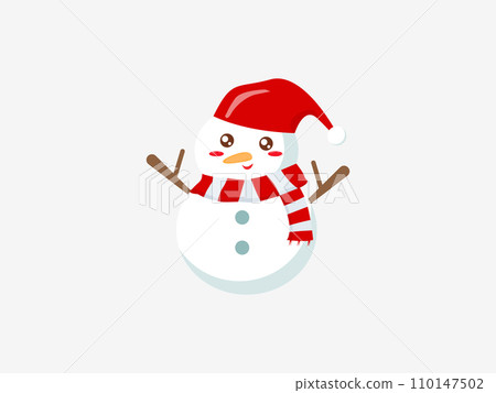Snowman Christmas Vector Snowman Christmas Vector 110147502