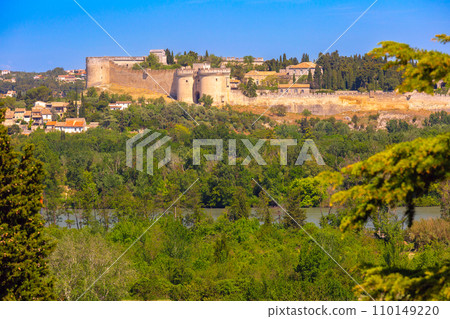Aerial view to Avignon, France 110149220