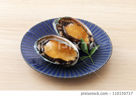Abalone from Hokkaido on a plate 110150717