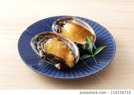 Abalone from Hokkaido on a plate Abalone from Hokkaido on a plate 110150718