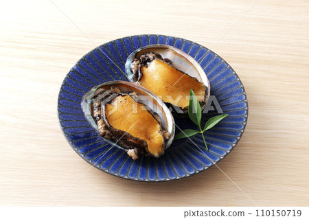 Abalone from Hokkaido on a plate Abalone from Hokkaido on a plate 110150719