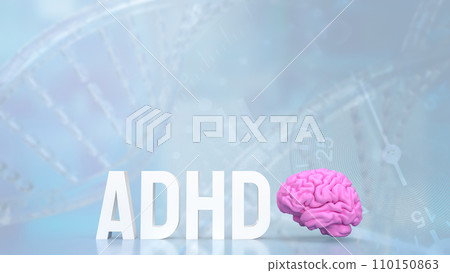 The ADHD for medical or education concept 3d rendering. 110150863