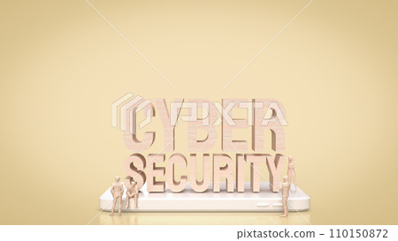 The cyber security for technology and it concept 3d rendering. 110150872