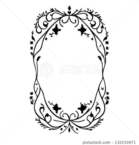 wedding invite batik ornaments design hand draw element illustration black 110150971