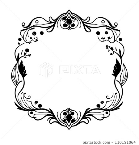 wedding invite batik ornaments design hand draw element illustration black 110151064