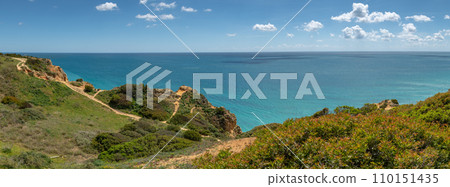 Cliffs view on Lagos, Algarve 110151435