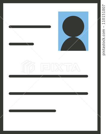 Document with face photo 110151807