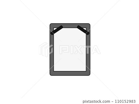 Illustration of calligraphy hanshi, underlay and short paperweight 110152983