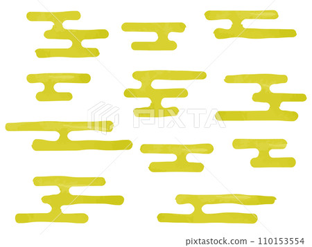 水彩電子霧/電子霧圖案集向量背景資料插圖 110153554