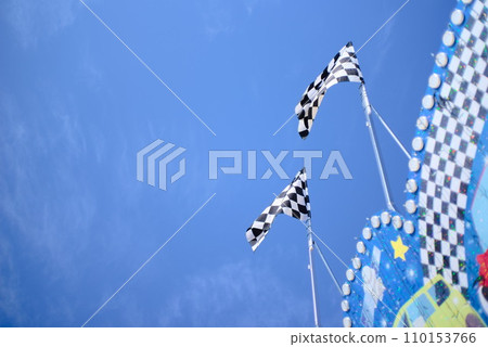 藍天和方格旗 110153766