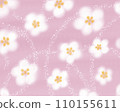 Fluffy plum blossom background 110155611
