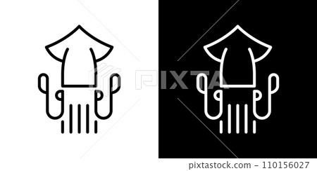 魷魚圖標 魷魚圖標 110156027