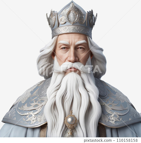 一位留著長長的白鬍子的中世紀教皇 110158158