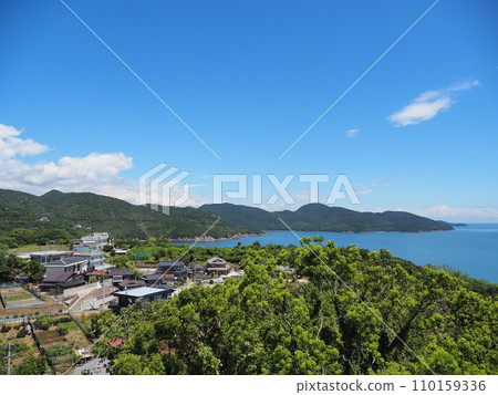 View from Tanukiyama Observation Deck (Hisase Town, Bizen City, Okayama Prefecture) 2 View from Tanukiyama Observation Deck (Hisase Town, Bizen City, Okayama Prefecture) 2 110159336