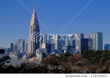 Skyscrapers around Shinjuku 110159415