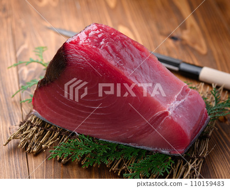 南紀勝浦港大眼鮪魚塊 110159483