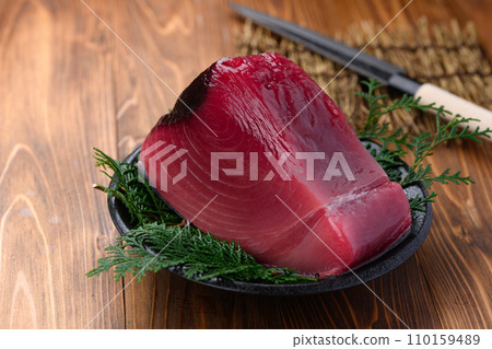 Nanki Katsuura Port Bigeye Tuna Block Nanki Katsuura Port Bigeye Tuna Block 110159489