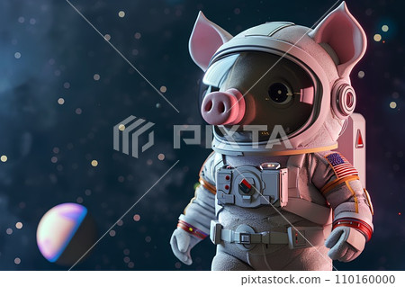 Pig Astronaut-3-3D 110160000