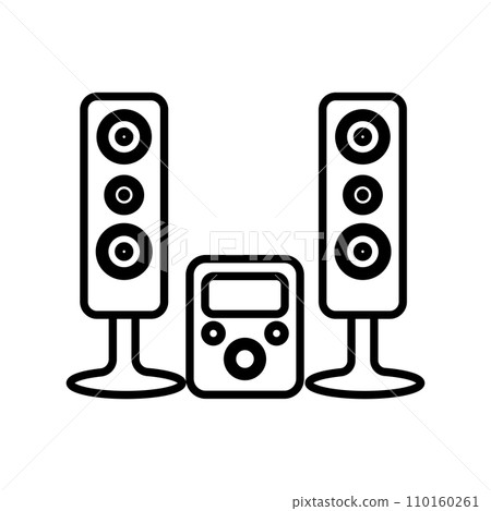 sound system icon 110160261