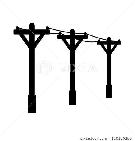 high voltage power line icon 110160296