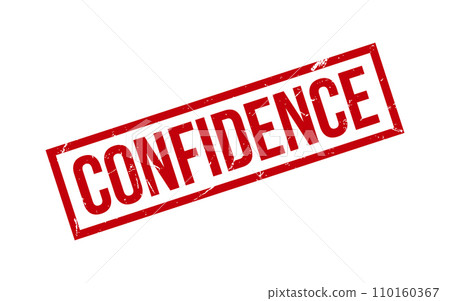 Confidence Rubber Stamp Seal Vector 110160367