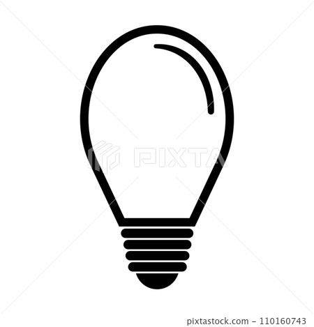 electric light bulb icon electric light bulb icon 110160743