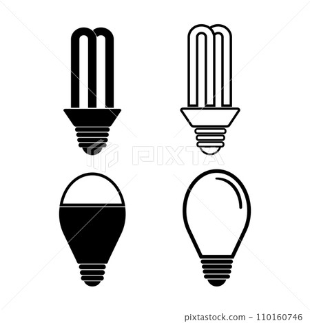 electric light bulb icon electric light bulb icon 110160746