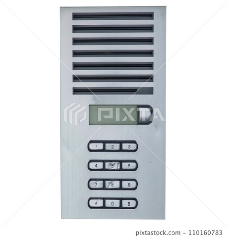 Intercom isolated on white background Intercom isolated on white background 110160783