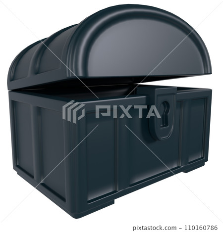 Loot Box Chest isolated on white background Loot Box Chest isolated on white background 110160786