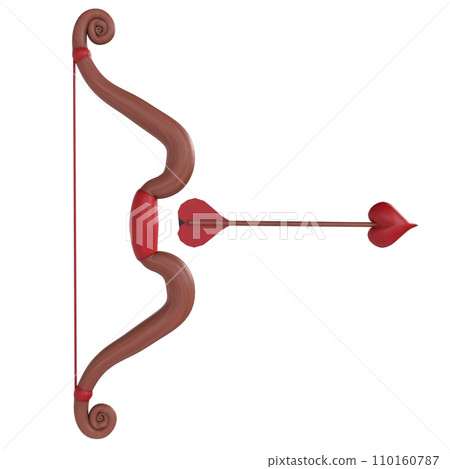 Love Bow isolated on white background 110160787