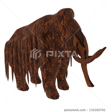 Mammoth isolated on white background Mammoth isolated on white background 110160792