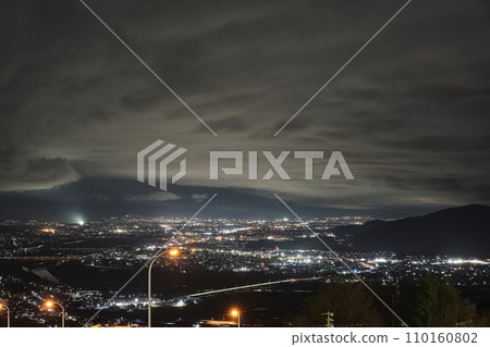 Night view of Zenkojidaira seen from Obasute SA Night view of Zenkojidaira seen from Obasute SA 110160802