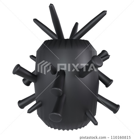 Nail Grenade isolated on white background 110160815