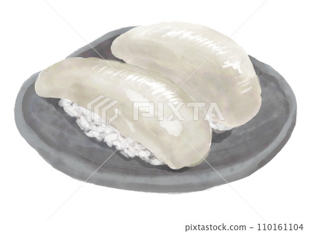 Watercolor sushi_squid 01_1 110161104