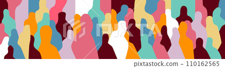 group of people abstract vector illustration ,design element group of people abstract vector illustration ,design element 110162565