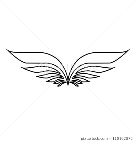 wing icon wing icon 110162873
