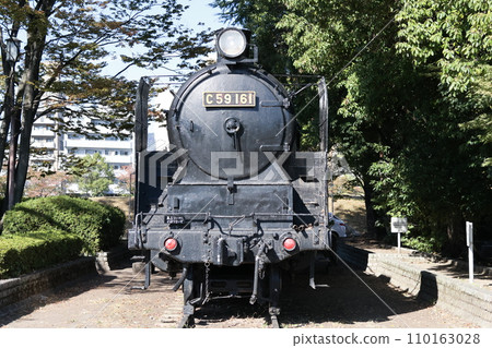 steam locomotive  110163028