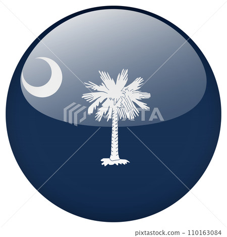 South Carolina flag button. 110163084