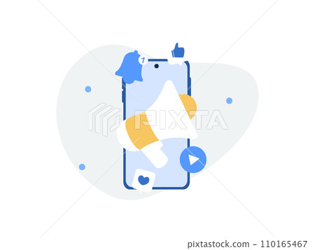 Social Media Marketing Vector Social Media Marketing Vector 110165467