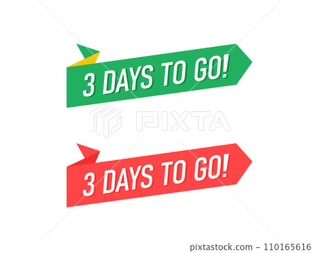 Three Days To Go Label 110165616
